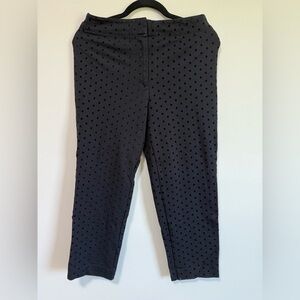 Ann Taylor Black Dress Pants with Polka Dots